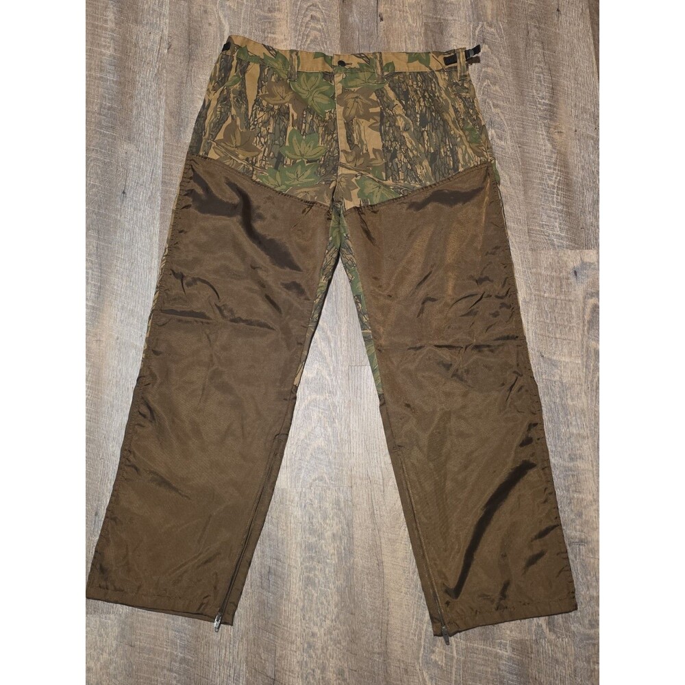 Vintage Winchester Men's Brush Guard Tree Bark Camo Hunting Pants XL 40-42